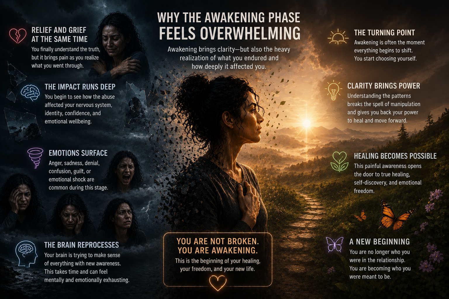 Awareness and emotional clarity after narcissistic abuse