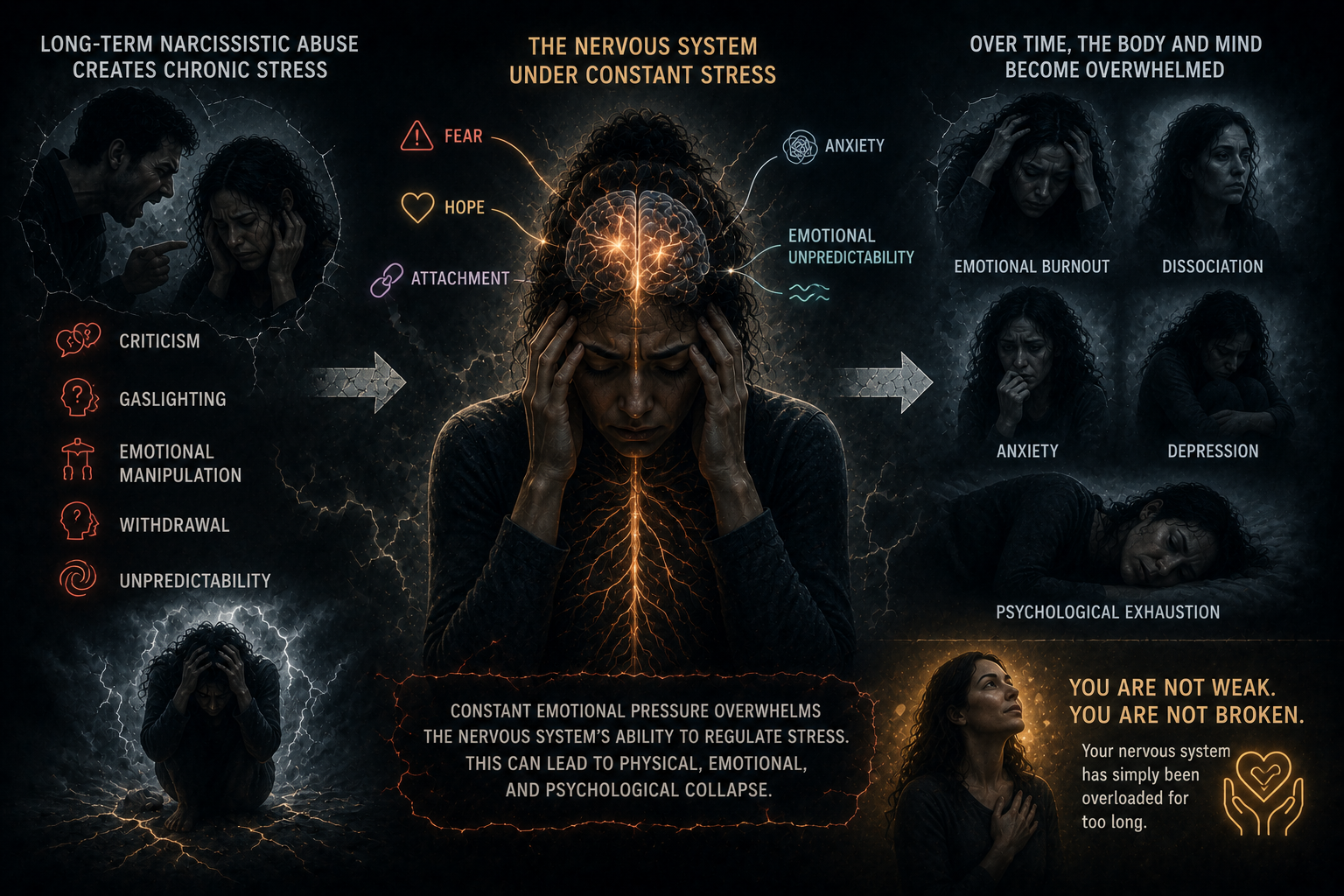 Emotional exhaustion and nervous system collapse