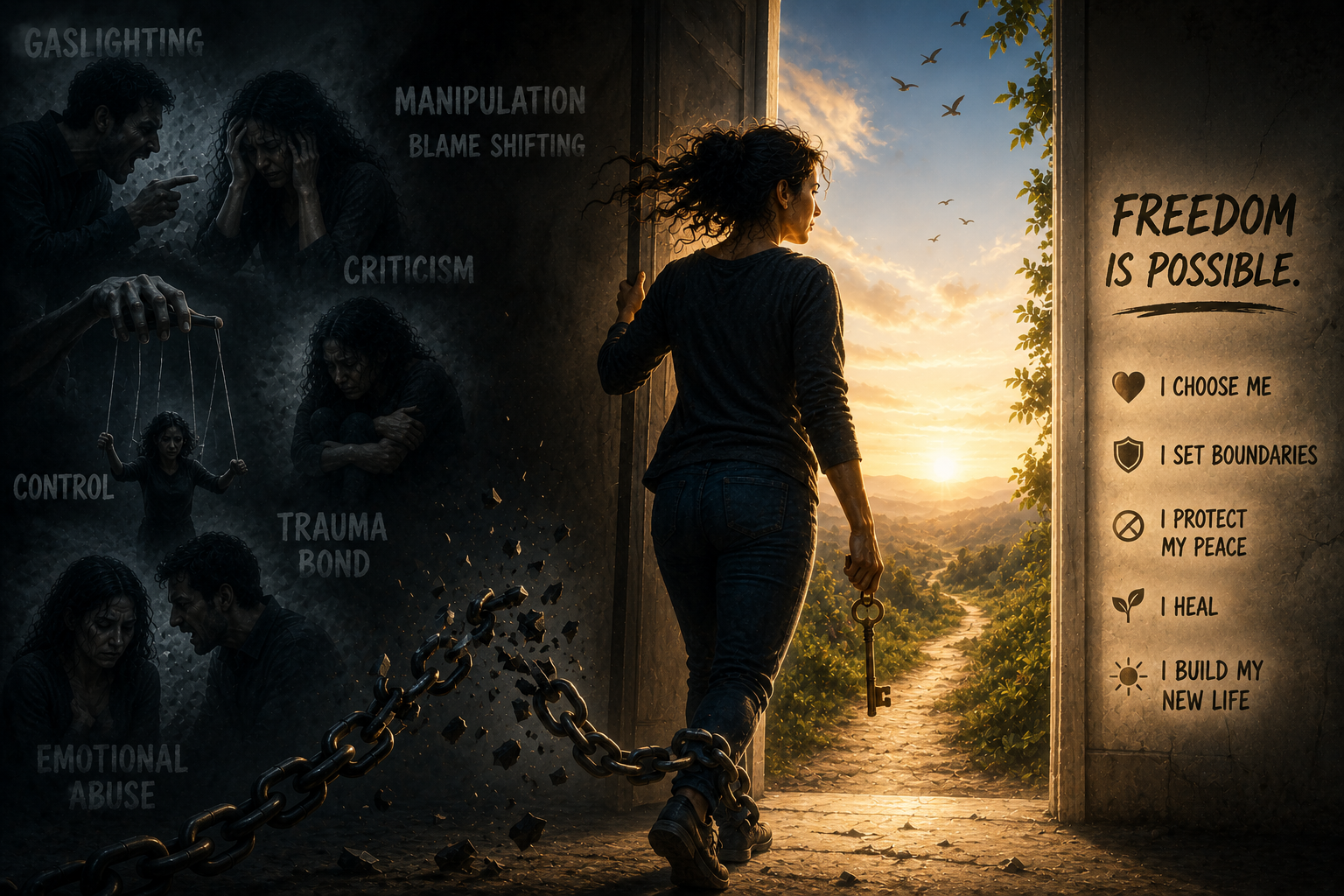 Escape phase in narcissistic abuse recovery