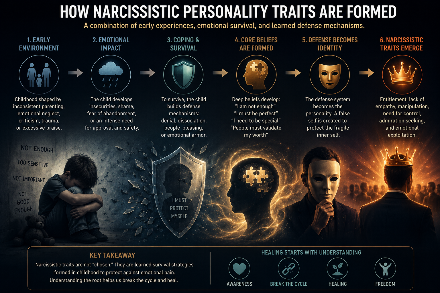 How narcissistic personality traits develop